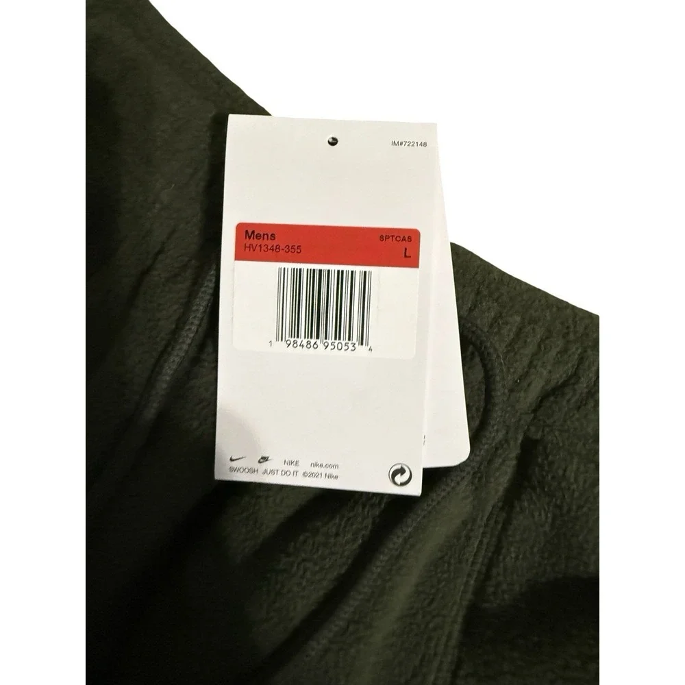 Nike Sportswear ClubMen's Fleece Bungee Loose Straight Leg Pants - New - Large